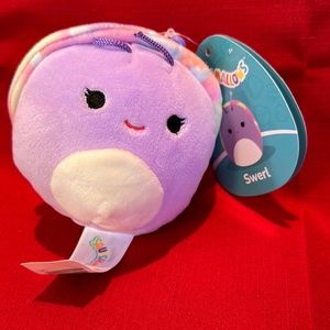 Squishmallows  keychain swerl clip Snail